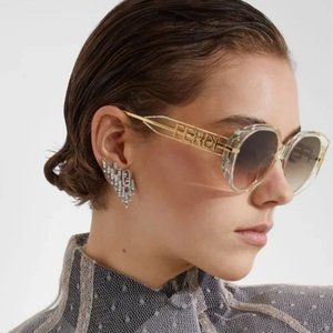 Fendi - Fendigraphy Transparent acetate sunglasses White - NEW DESIGN